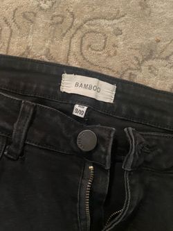 Black bootcut jeans