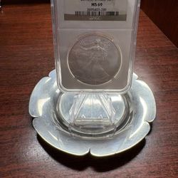 Graded one ounce Silver American Eagle