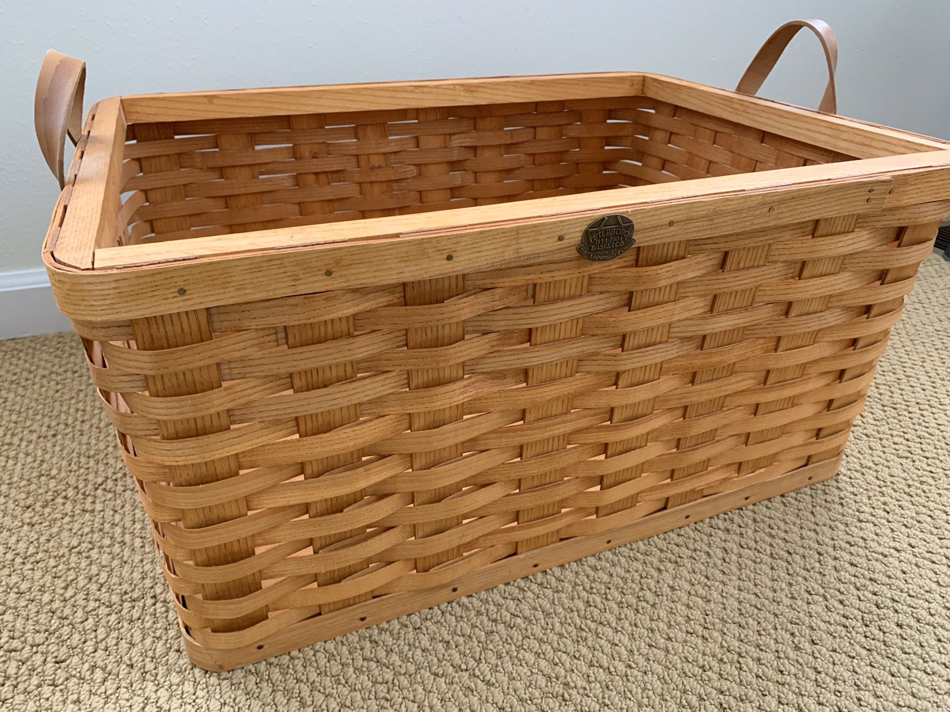 Large Maple Basket, made by Petersboro