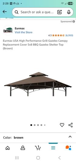 Gazibo Replacement Cover 5x8