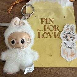 Labubu Pin For Love, Letter H “happiness”