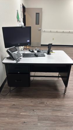 Metal desk