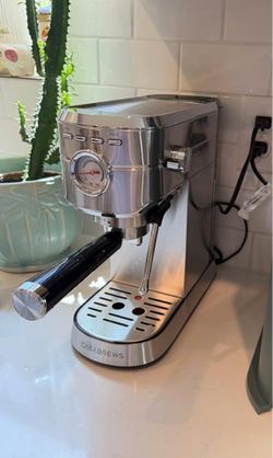Casabrews Espresso Machine, Silver, $80