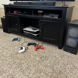 Black Media Console / TV Stand