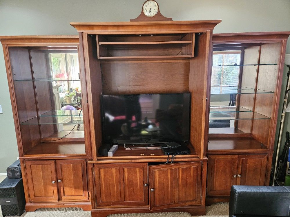 Moving Sale - Solid Wood Furniture (Desk, Piano, Entertainment Center)