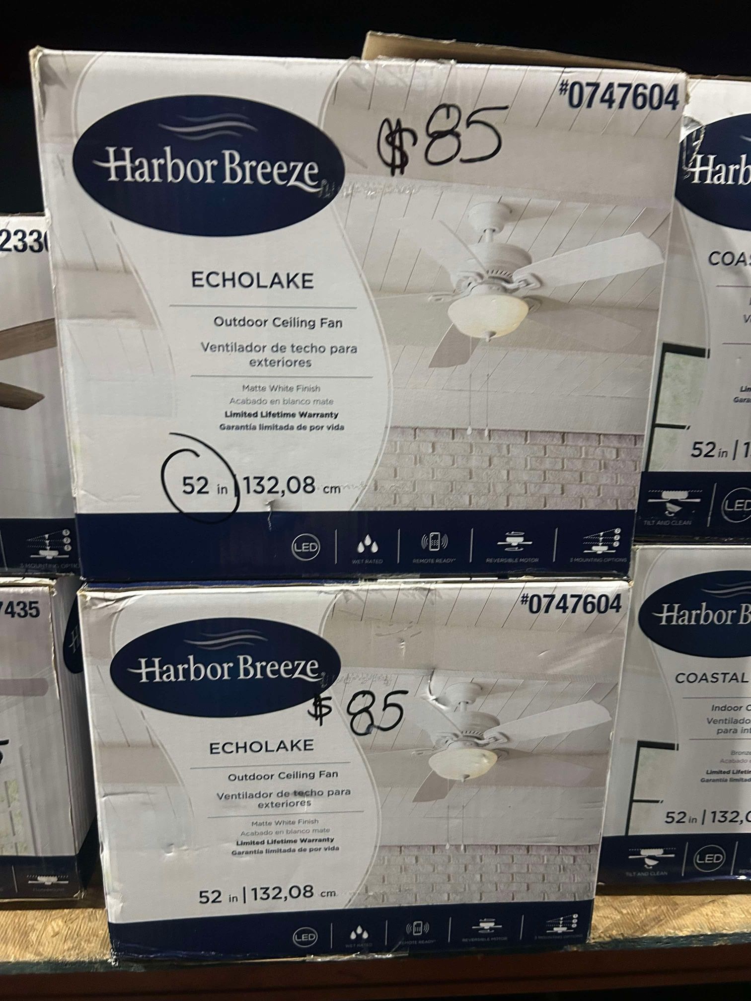 52in Outdoor Ceiling Fan - Echo Lake