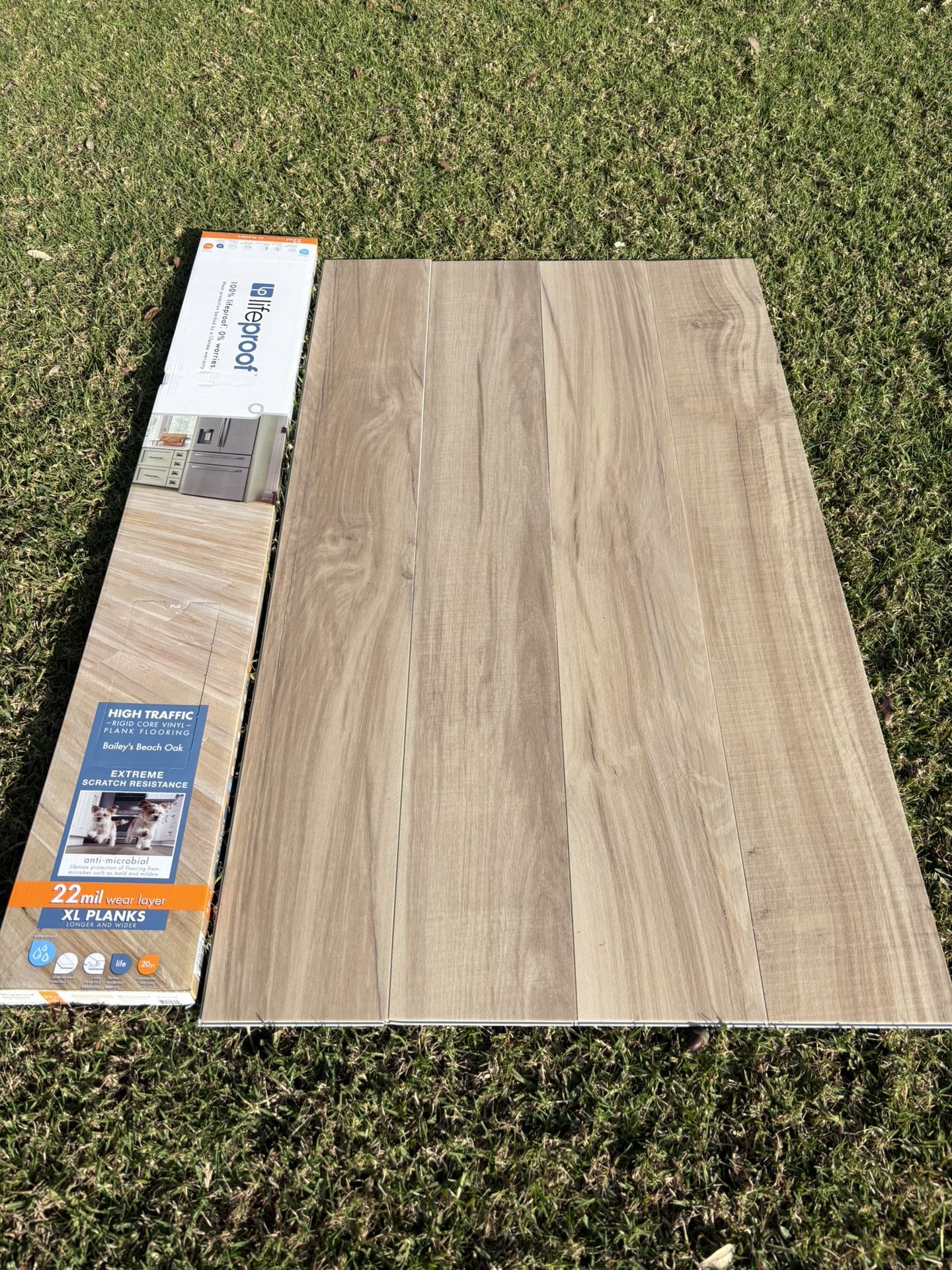 Lifeproof Bailey's Beach Oak 22 MIL x 8.7 in. W x 59 in. L Click Lock Waterproof Luxury Vinyl Plank