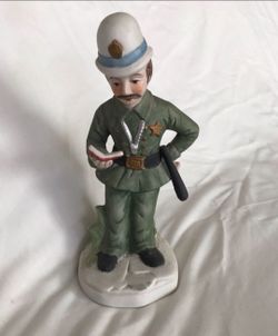 Frandel Porcelain Police Officer Figurine