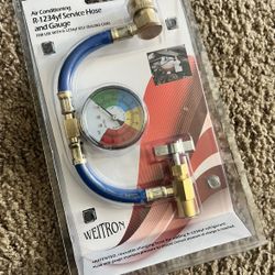 new air conditioning service hose and gauge R-1234yf $20