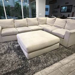 Sectional with Ottoman – 106” x 133”