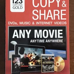 Copy And Share, DVD,music, Internet Videos 
