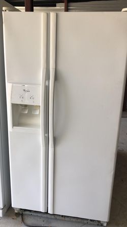 Whirlpool white fridge