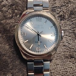 Men's Invicta Elite Diamond.41 Carat Stainless Steel Needs Band