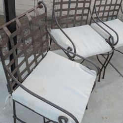 Wrought Iron Chairs - Set of 4 for $200