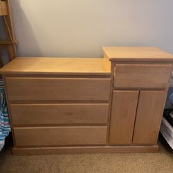 Wood Changing Table and Dresser