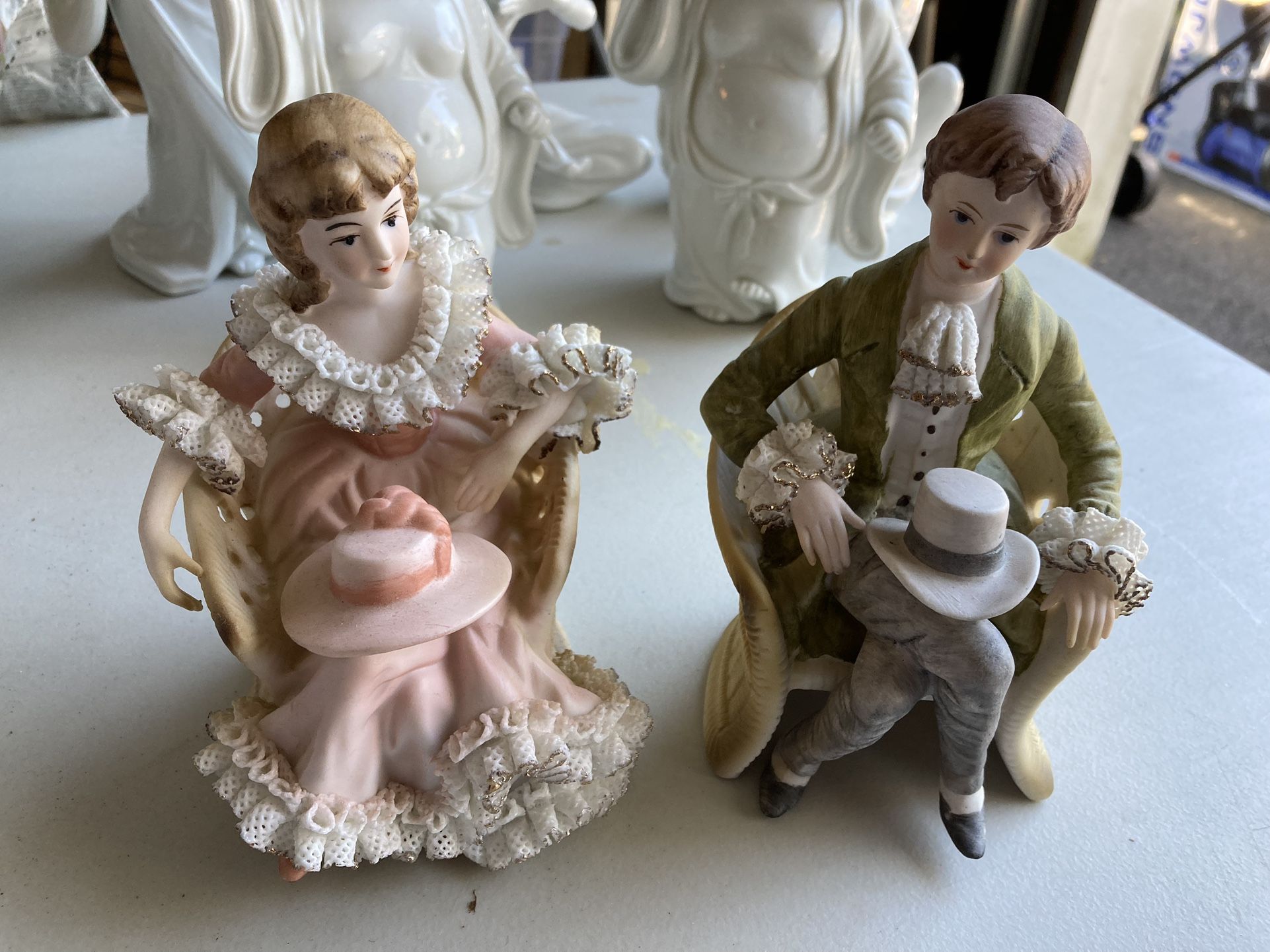 Vintage Ardalt Victorian Figurines (lot of 2)