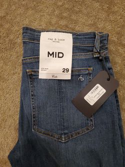 Rag & Bone Mid Rise Skinny Jeans Size 29