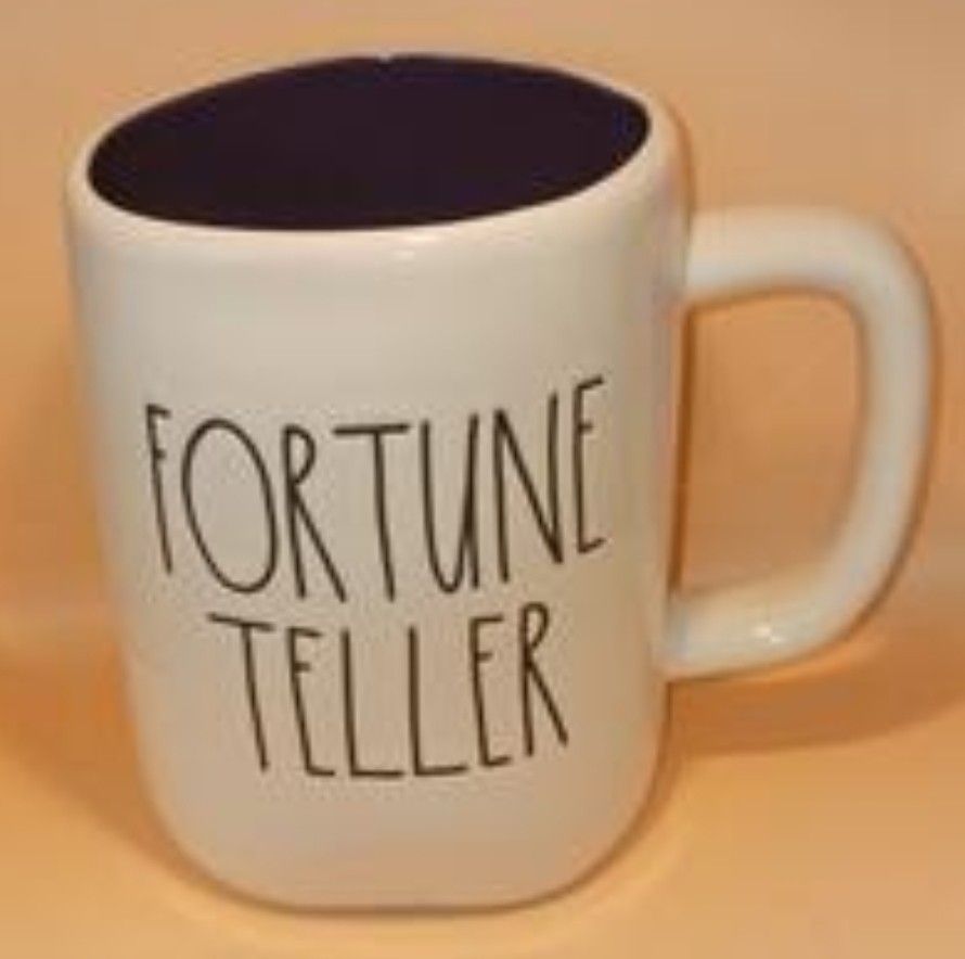 Rae Dunn by Magenta FORTUNE TELLER coffee mug no.202