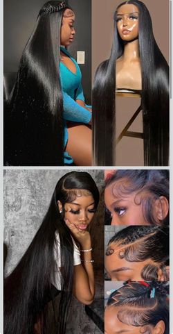 🔥Brand new 🔥 30 Inch 13x6 Lace Front Wigs Human Hair Pre Plucked 200 Density Straight Glueless Wig HD Transparent Human Hair Lace Front Wigs with Ba