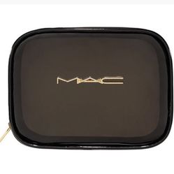 New— Mac Cosmetics Plastic black Pouch
