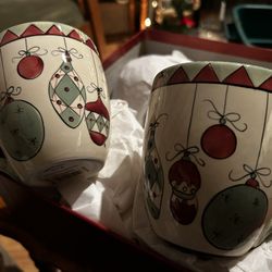 Christmas Mugs For Hot Cocoa Or Anything Merry