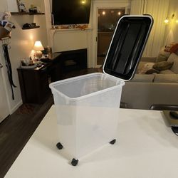 Storage Bin With Lid And Wheels