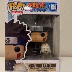 Kiba With Akamaru Funko