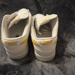 Yellow White Dunks Size 10.5 Women