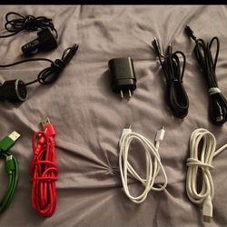 Lot Of Android Charger Cables Plugs Blocks Usb C