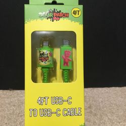 4ft Usb-c To Usb-c Cable  Sour Patch ((new))