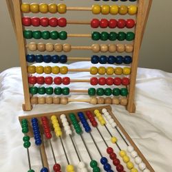 Set Of 2 Classic IKEA Wooden Abacus 