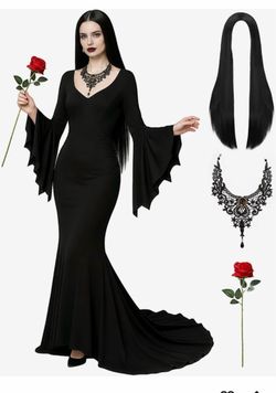 Addams family Morticia costume Addams family Morticia costume