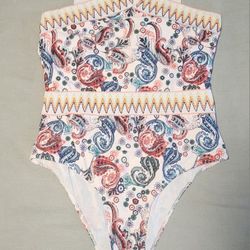 One Piece Swimsuit Paisley Size XL