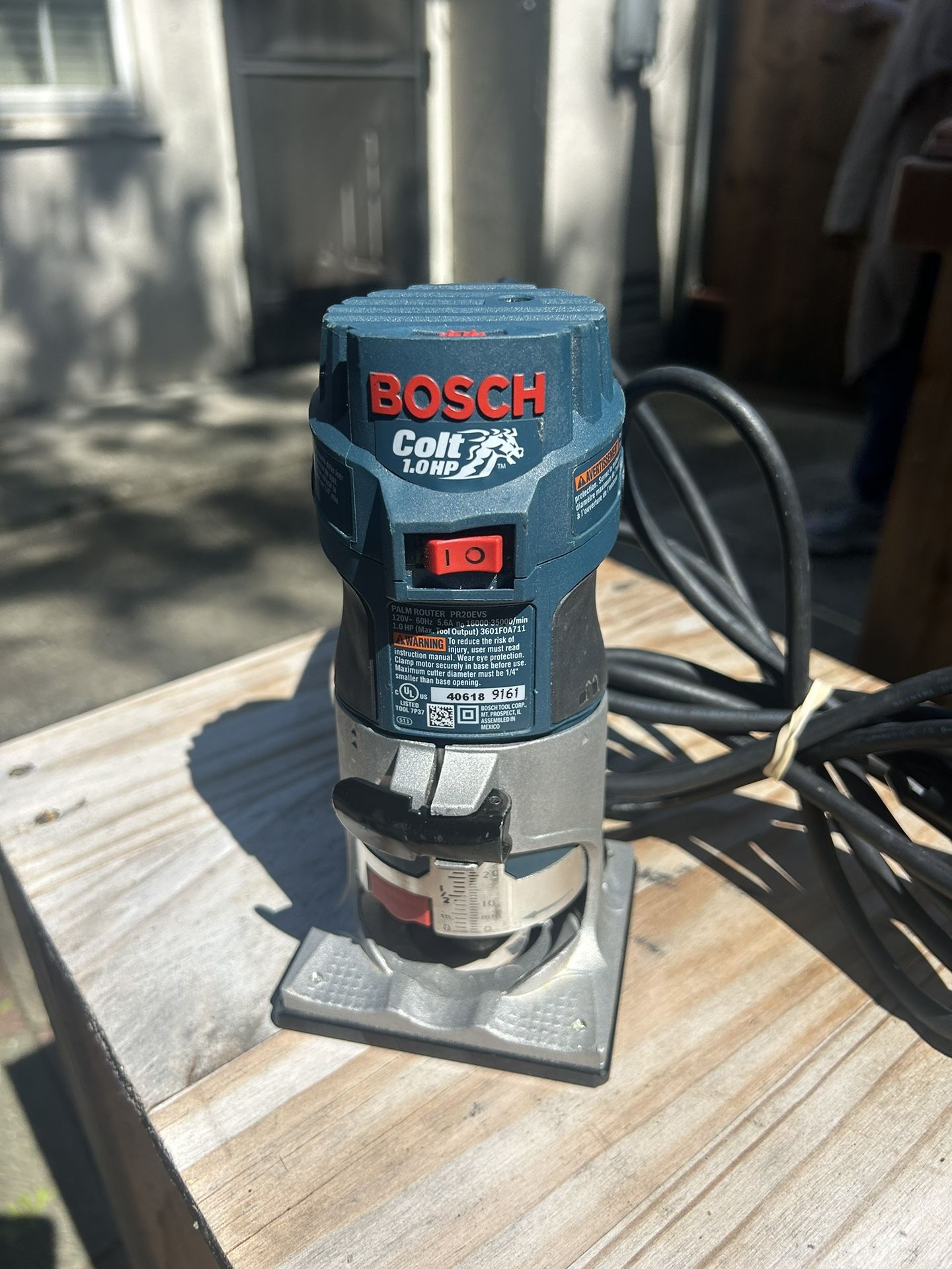 Bosch 1HP Colt Electronic Variable Speed Router…..