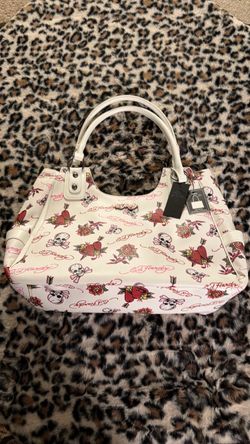 New Ed Hardy White Tote Bag