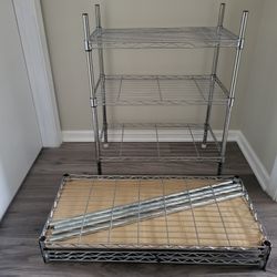 Seville Classics & NSF Brands 3-tier Steel Wire Shelving, Chrome