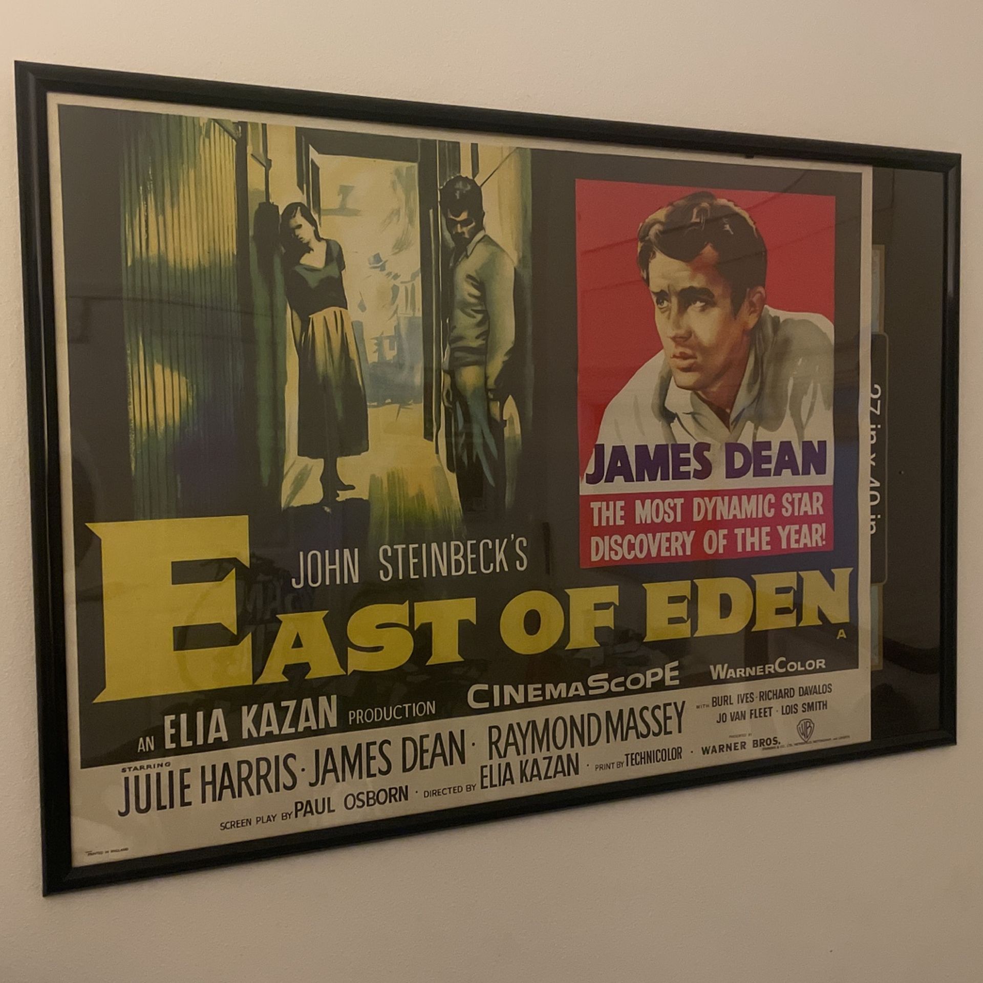 East Of Eden Poster GREAT condition