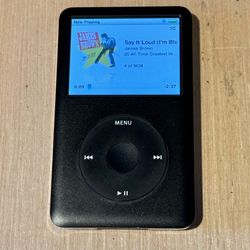 iPod Classic 6thGen 80GB Black-A1238 Tested Good w/Charg-9638-Songs Read Info!!