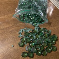 Green Glass Stones 