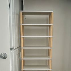 10-Tier Space-Saving Shoe Rack – Warm White, Extended Version (46×26×150 cm)