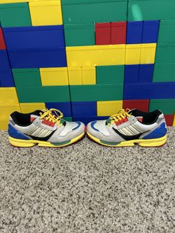 Size 8 men- adidas ZX 8000 x Lego A-ZX Series 2020 BRICKS AND LACES  INCLUDED for Sale in El Paso, TX - OfferUp