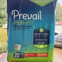 Prevail Per-fit Daily Underwear Size Medium 