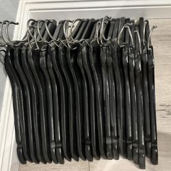 IKEA BUMERANG Clothing Hangers - black - 21 hangers