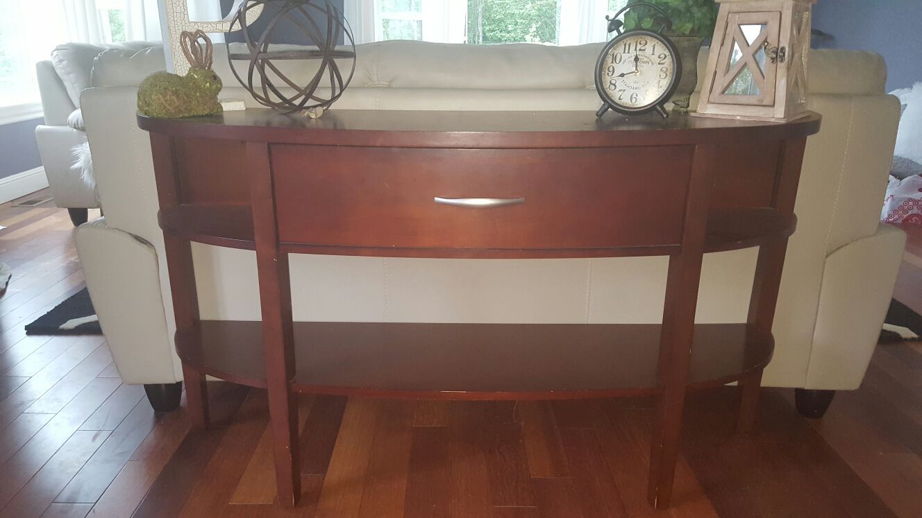 Half moon console table