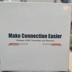 Wireless HDMI Transmitter and Receiver brand new unsealed box   Extender 4K Supported, Metal Housing, LED Display, 100FT Range, 2.4G&5G, for PC/Laptop