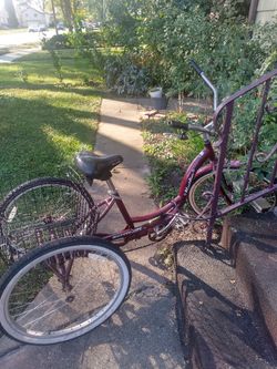  Schwinn Meridian Tricycle Trike 3 Wheeler Used Aluminum Frame 