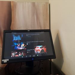 HP Monitor With VGA & Audio Inputs 