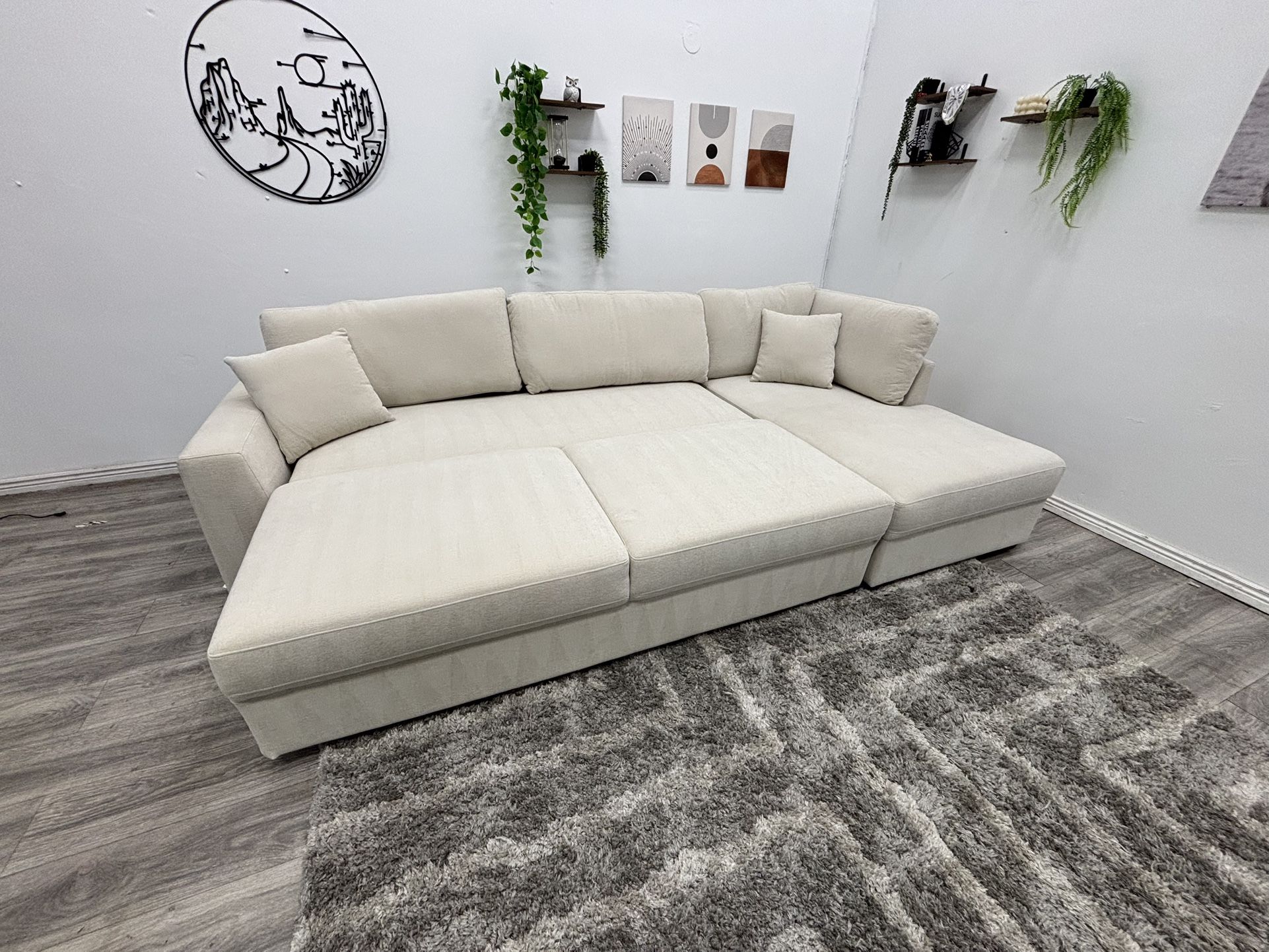 Sectional Couch Pull Out Bed - Free Delivery