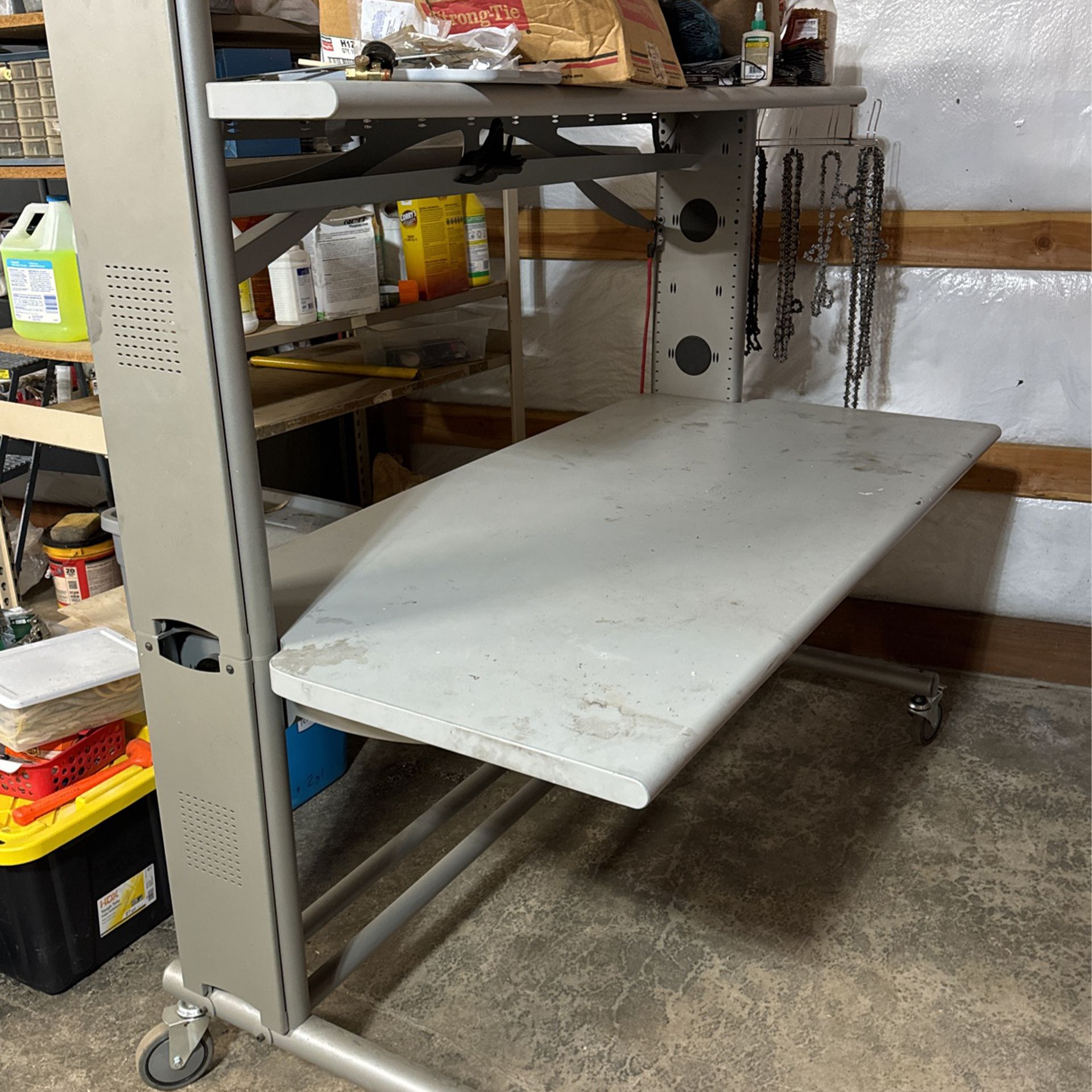 Work Bench/ Table On Wheels 
