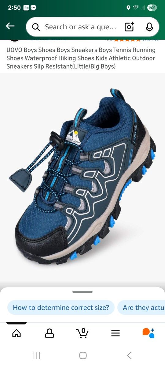 Brand New Boys Hiking/outdoor Sneakers
